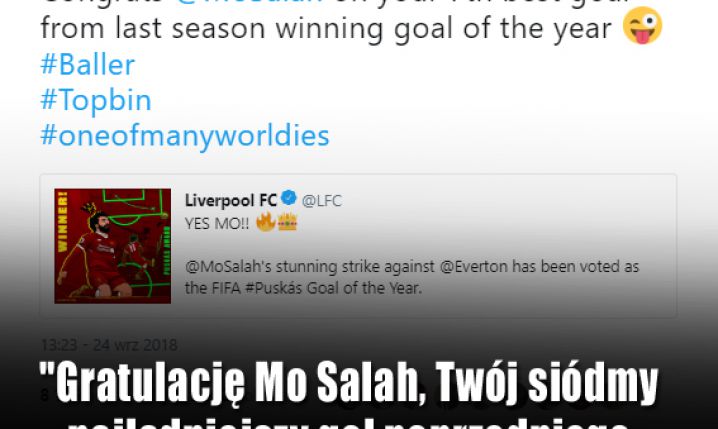 Tak Milner skomentował zwycięstwo Salaha... :D